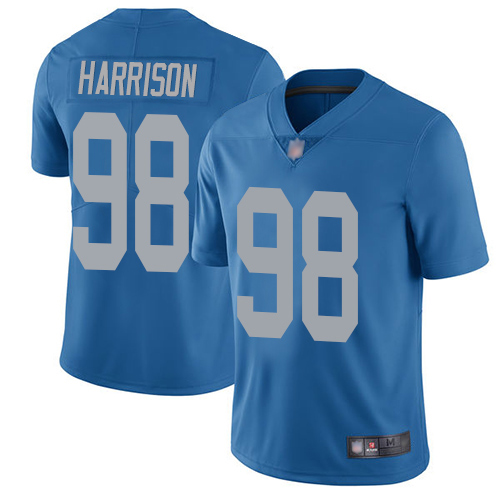 Detroit Lions Limited Blue Men Damon Harrison Alternate Jersey NFL Football #98 Vapor Untouchable